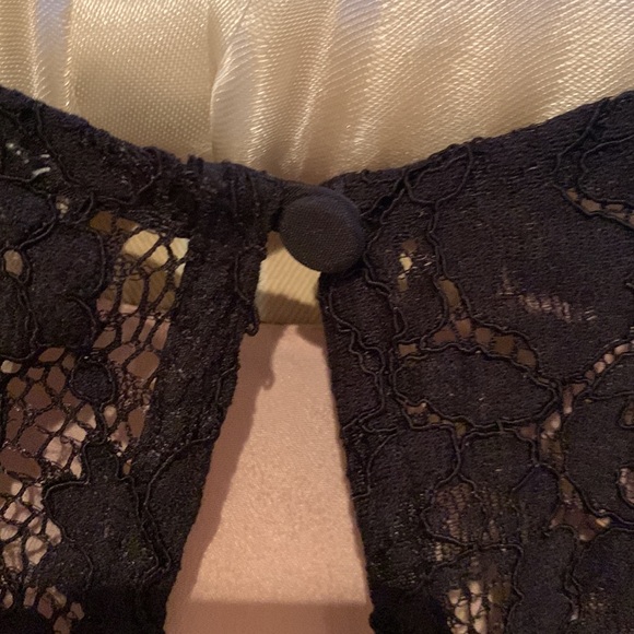 THE JETSET DIARIES FANTASIA BLACK LACE SUPER GLAM 2PIECE SET WITH EYELASH TRIM - Picture 5 of 15